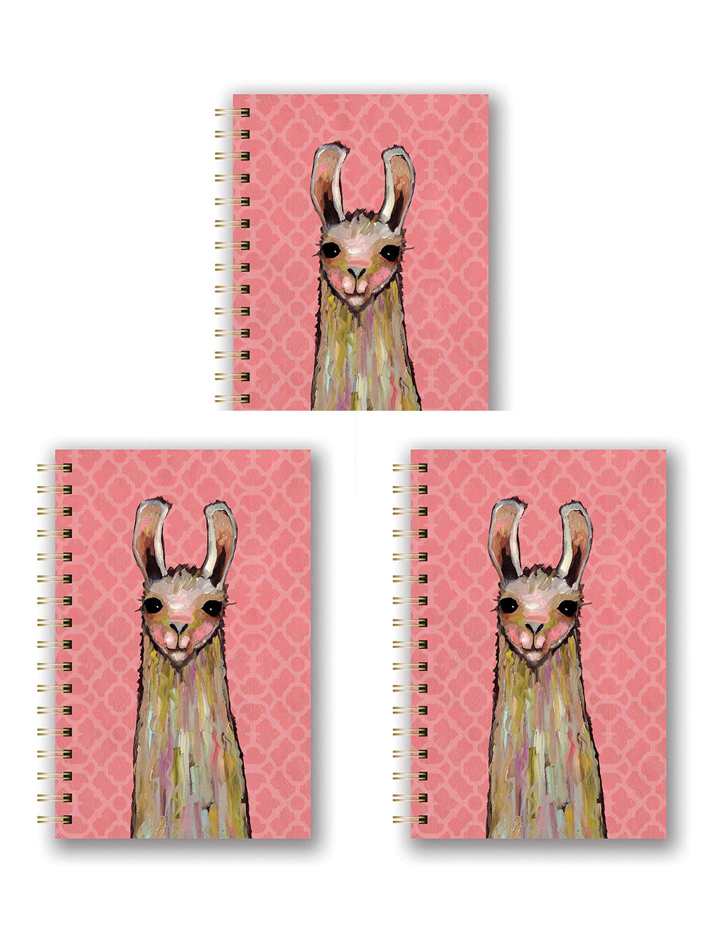 3PK Studio Oh Spiral Notebook Writing Stationery 160 Pages - LaLa Llama