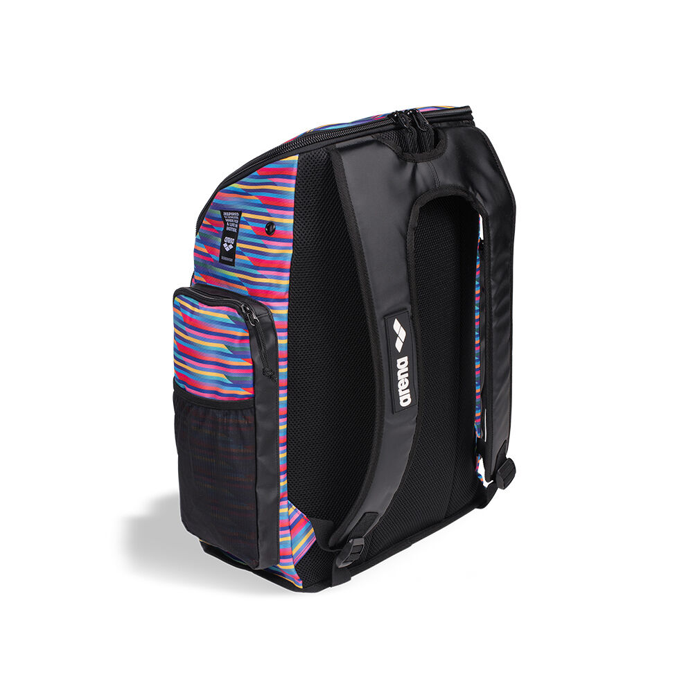 Arena Spiky III Backpack 45 Litre Swimming Accessory w/Drybag Racing Stripes