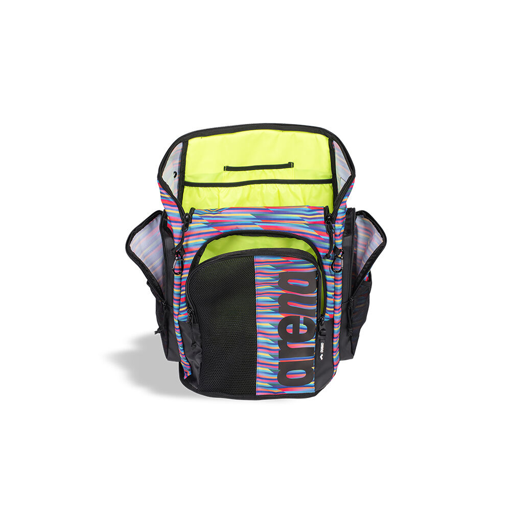 Arena Spiky III Backpack 45 Litre Swimming Accessory w/Drybag Racing Stripes