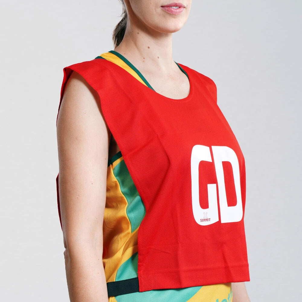 7pc Summit Netball Red Team Bibs