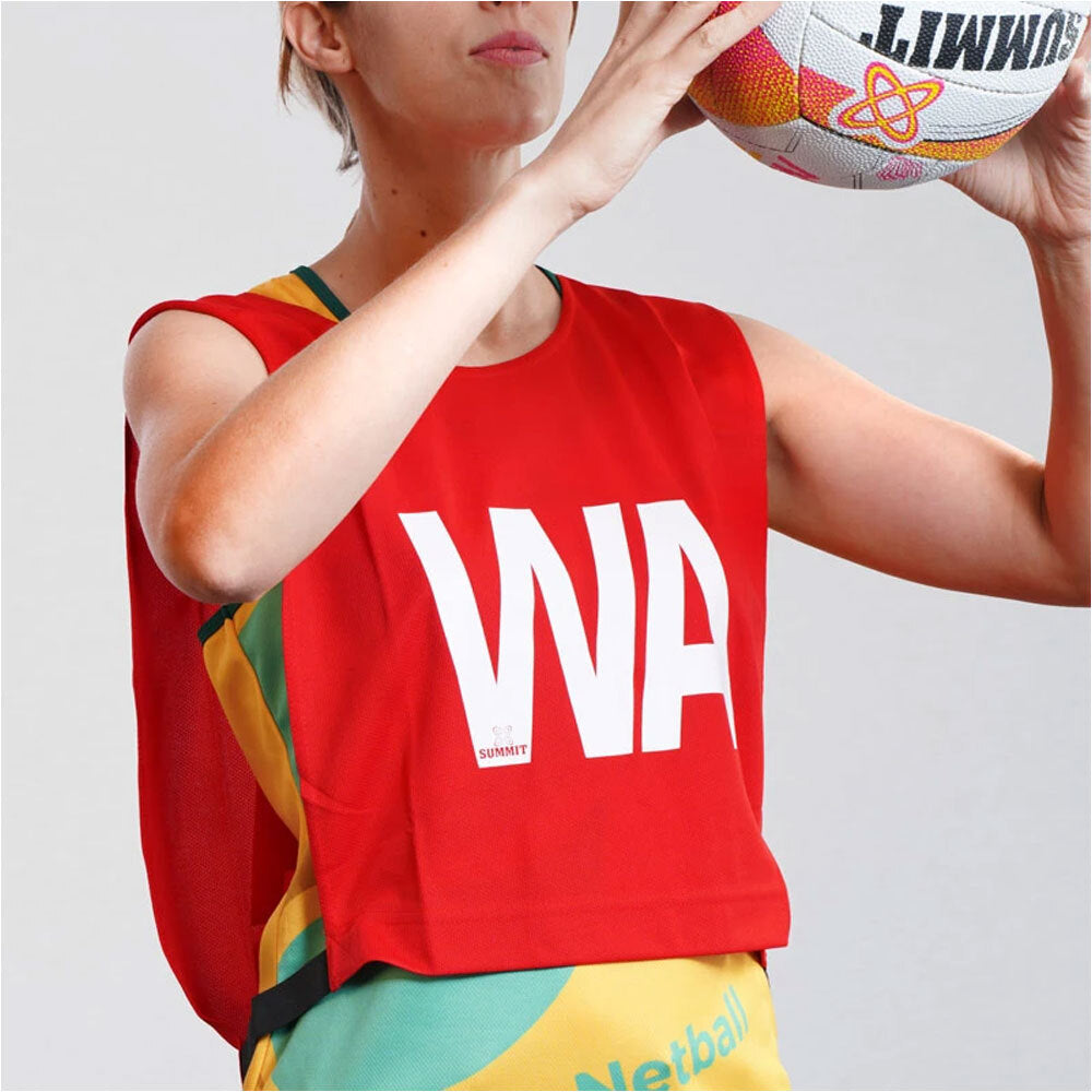 7pc Summit Netball Red Team Bibs