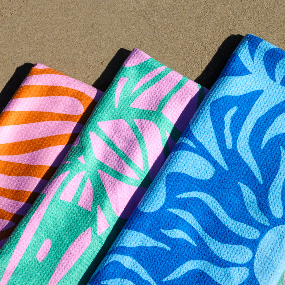 2PK Splosh Beach Bliss Sun Sand Free Beach Towel 180x77cm Rectangle