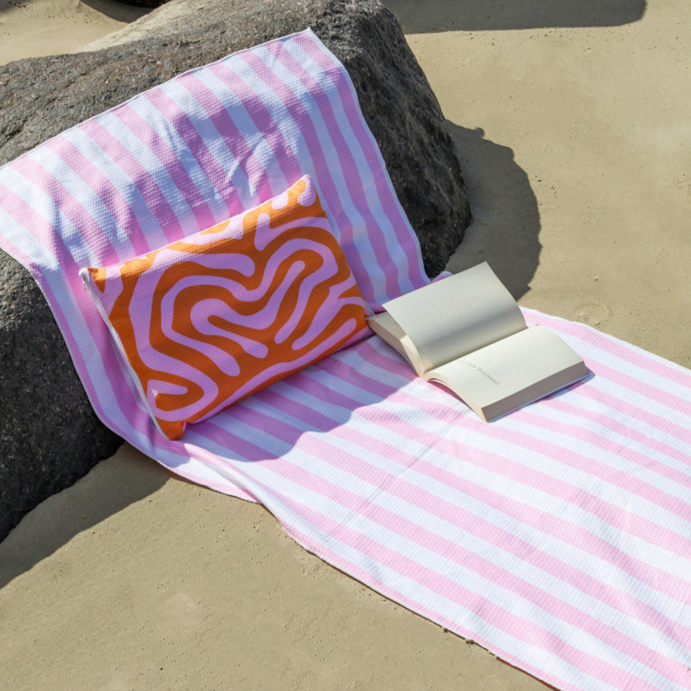 2PK Splosh Bliss Swirl Inflatable Beach Pillow 51x31cm Rectangle