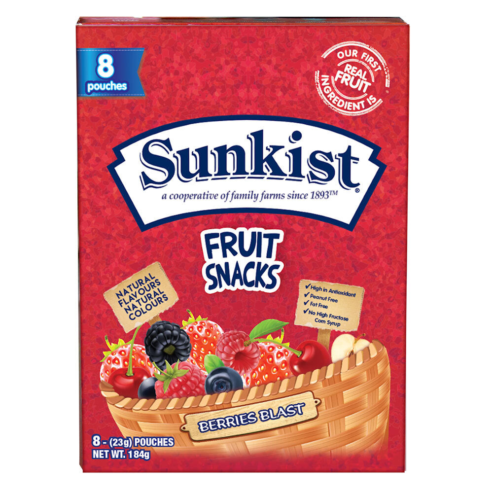 16x Sunkist Berries Blast 23g Candies