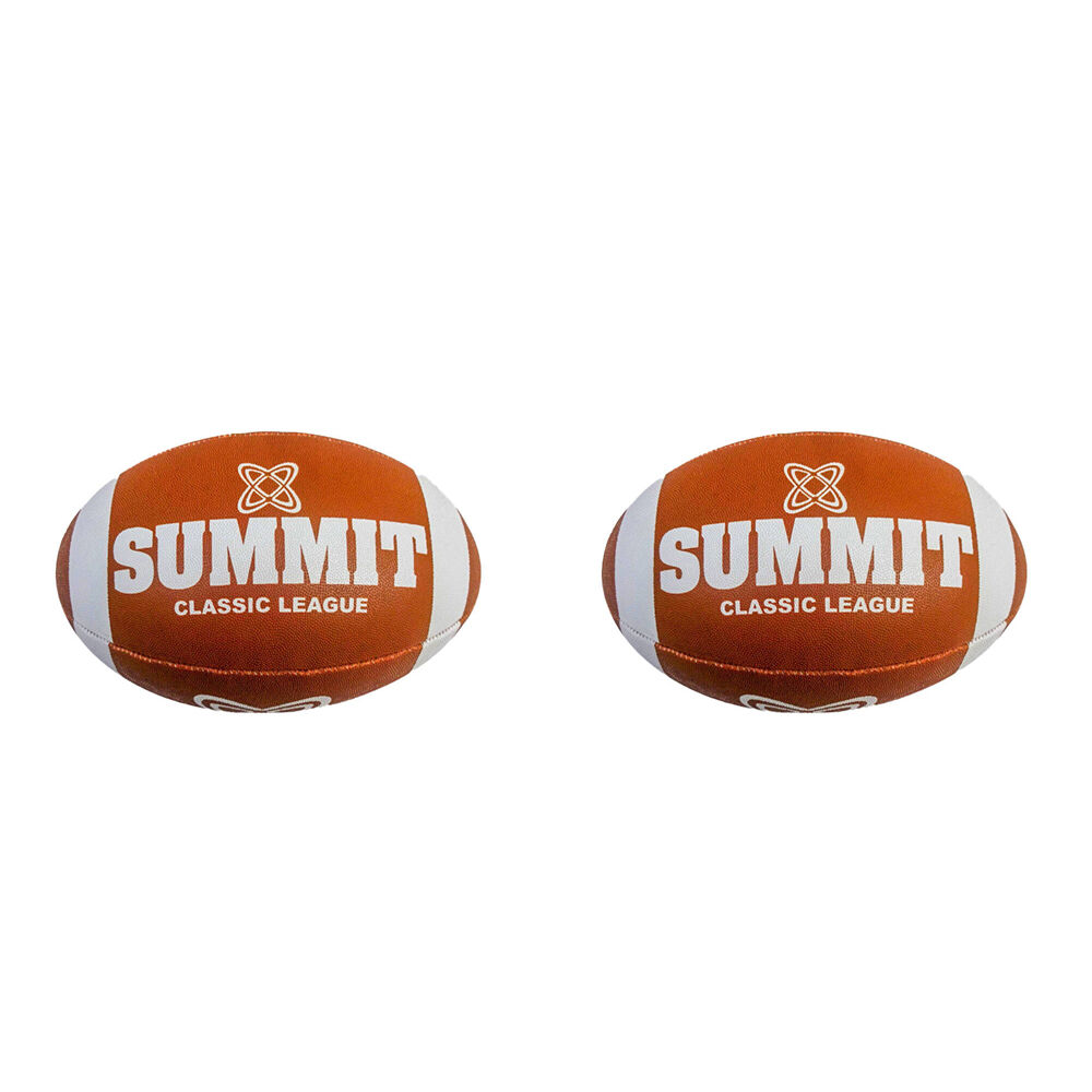 2PK Summit Global Retro Mini League Rugby Ball Size 3 - Brown