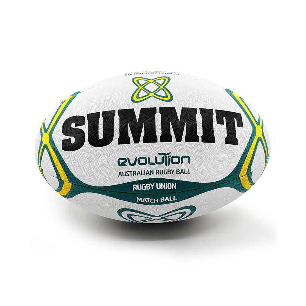 2PK Summit Global Evolution Rugby Union Ball 2.0 Size 5 - White