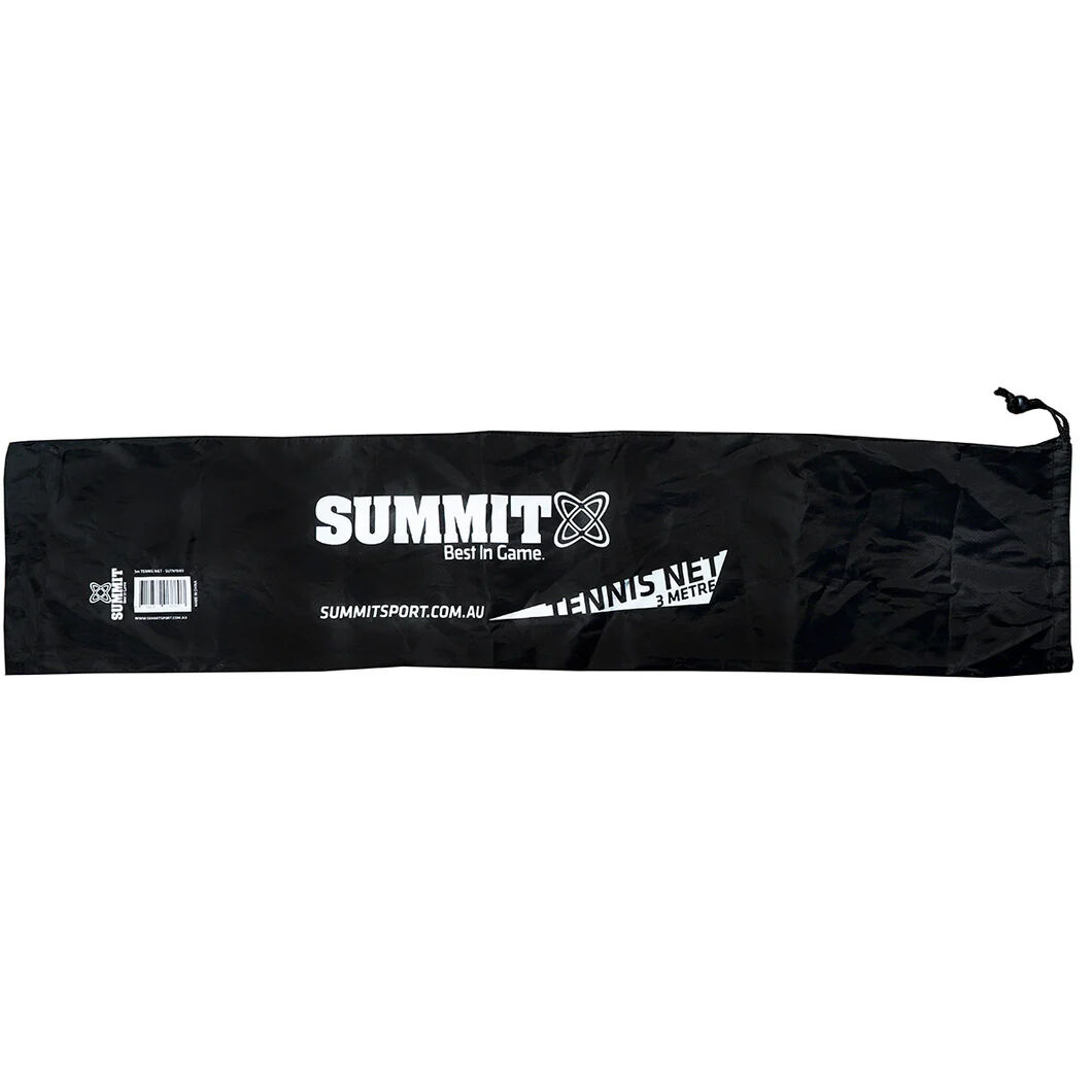 Summit Sports Portable Tennis Net 3m x 0.8m for Half-Court & Kids - Black