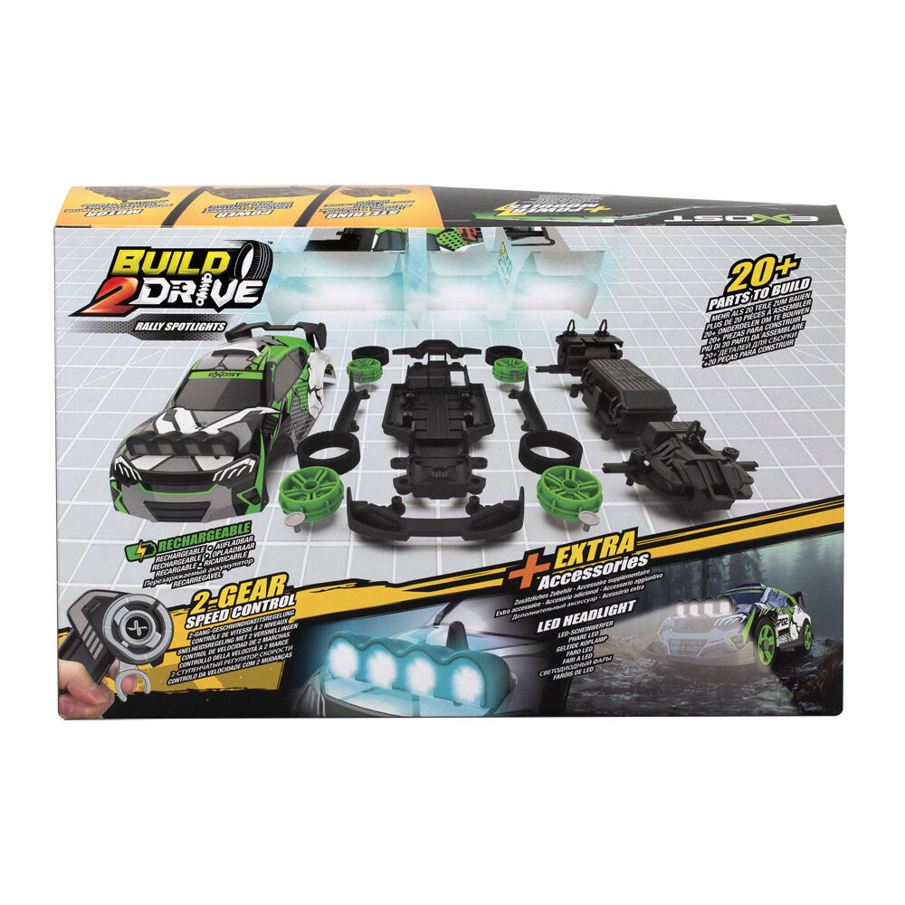 Exost Build 2 Drive Rally Spotlights RC Car Vehicle Kids Toy 6y+