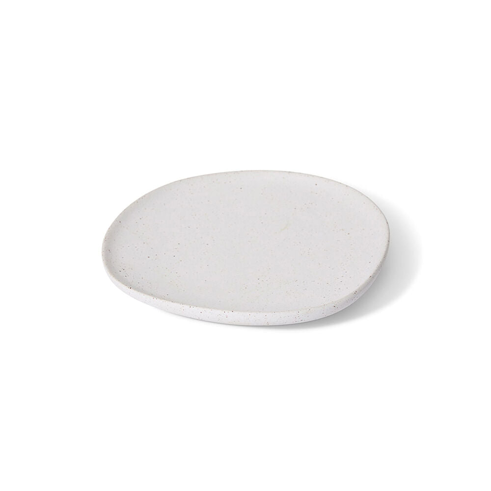 2PK E Style Ceramic Matias Plate Home Table Decor 21x3cm - Sandy/White