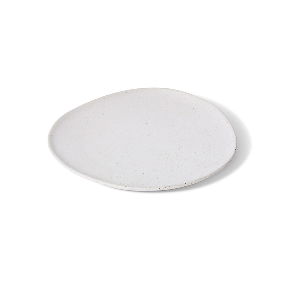 E Style Ceramic Matias Plate Home Table Decor 27x3cm - Sandy/White
