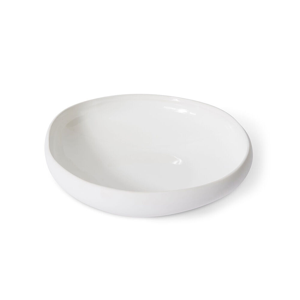 E Style Ceramic Nakano Bowl Home Table Decor 35x9cm - White