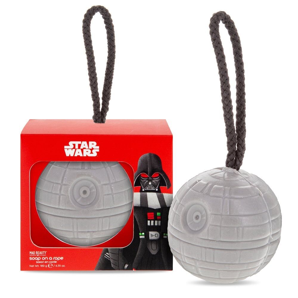 4PK Star Wars Dark Side Death Shaped Soap on a Rope 180g Amber & Ginseng