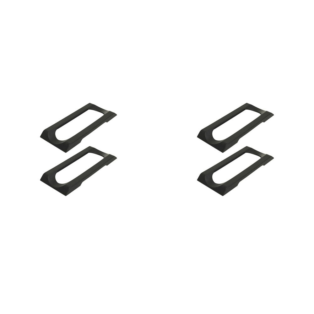 4pc StakRax Wall Mounted Wine Rack Top Plates - Black