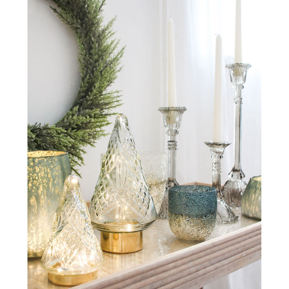 LVD Glass Votive Candle Holder Home Decor Champagne Dove Large