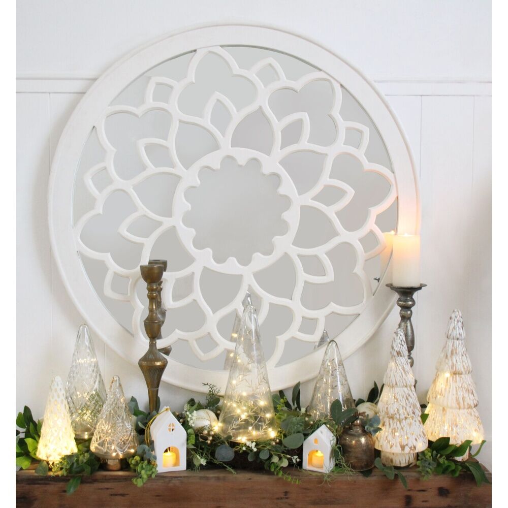 LVD 18x41cm LED Glass Leaf X-mas Tree Home Decor XL