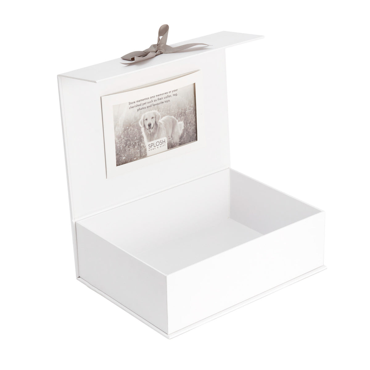 Splosh Sympathy Pet In Loving Memory Keepsake Box White 25cm