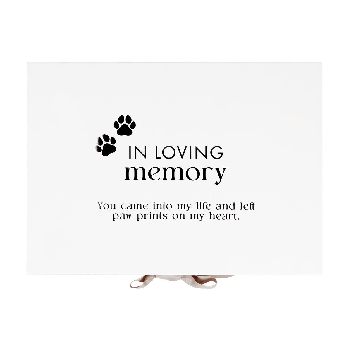 Splosh Sympathy Pet In Loving Memory Keepsake Box White 25cm