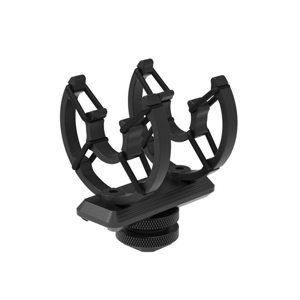 Synco Shotgun Microphone Broadcast Level Camera Mount For Filmmaking Black