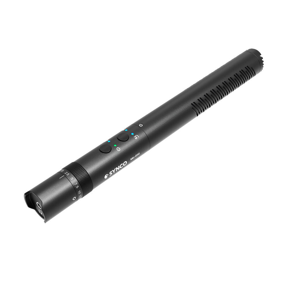 Synco Shotgun Microphone Broadcast Level Camera Mount For Filmmaking Black