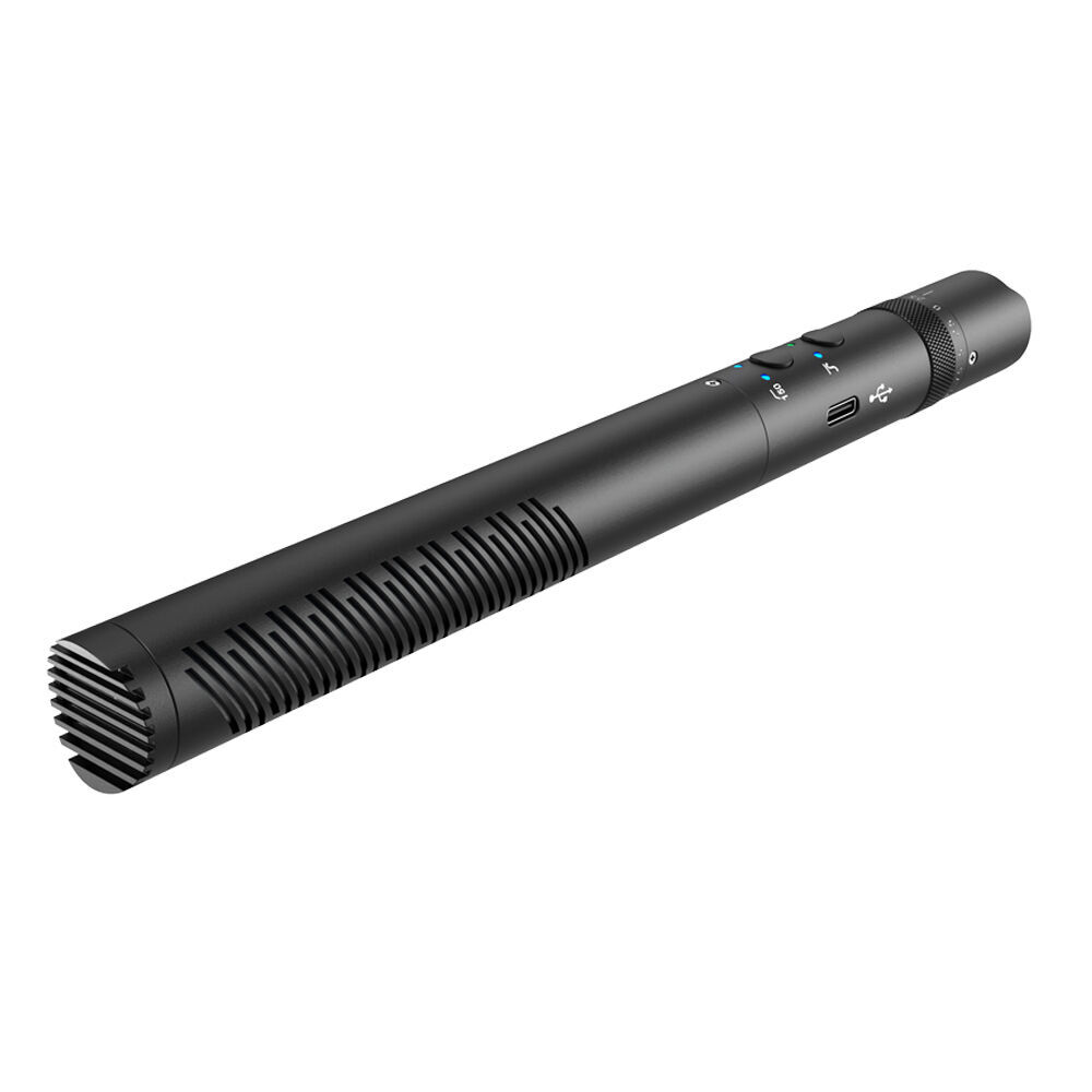 Synco Shotgun Microphone Broadcast Level Camera Mount For Filmmaking Black