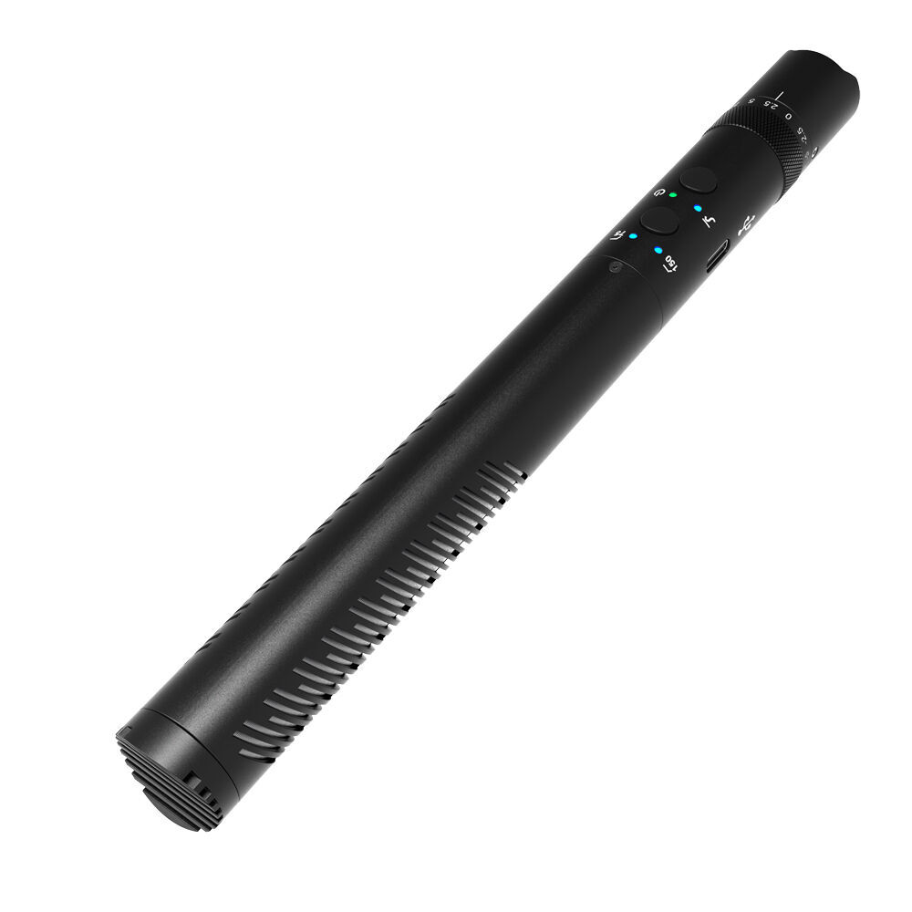 Synco Shotgun Microphone Broadcast Level Camera Mount For Filmmaking Black