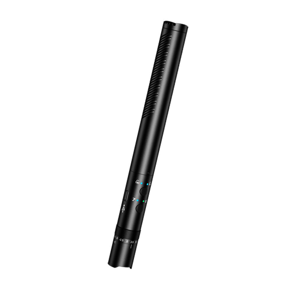 Synco Shotgun Microphone Broadcast Level Camera Mount For Filmmaking Black