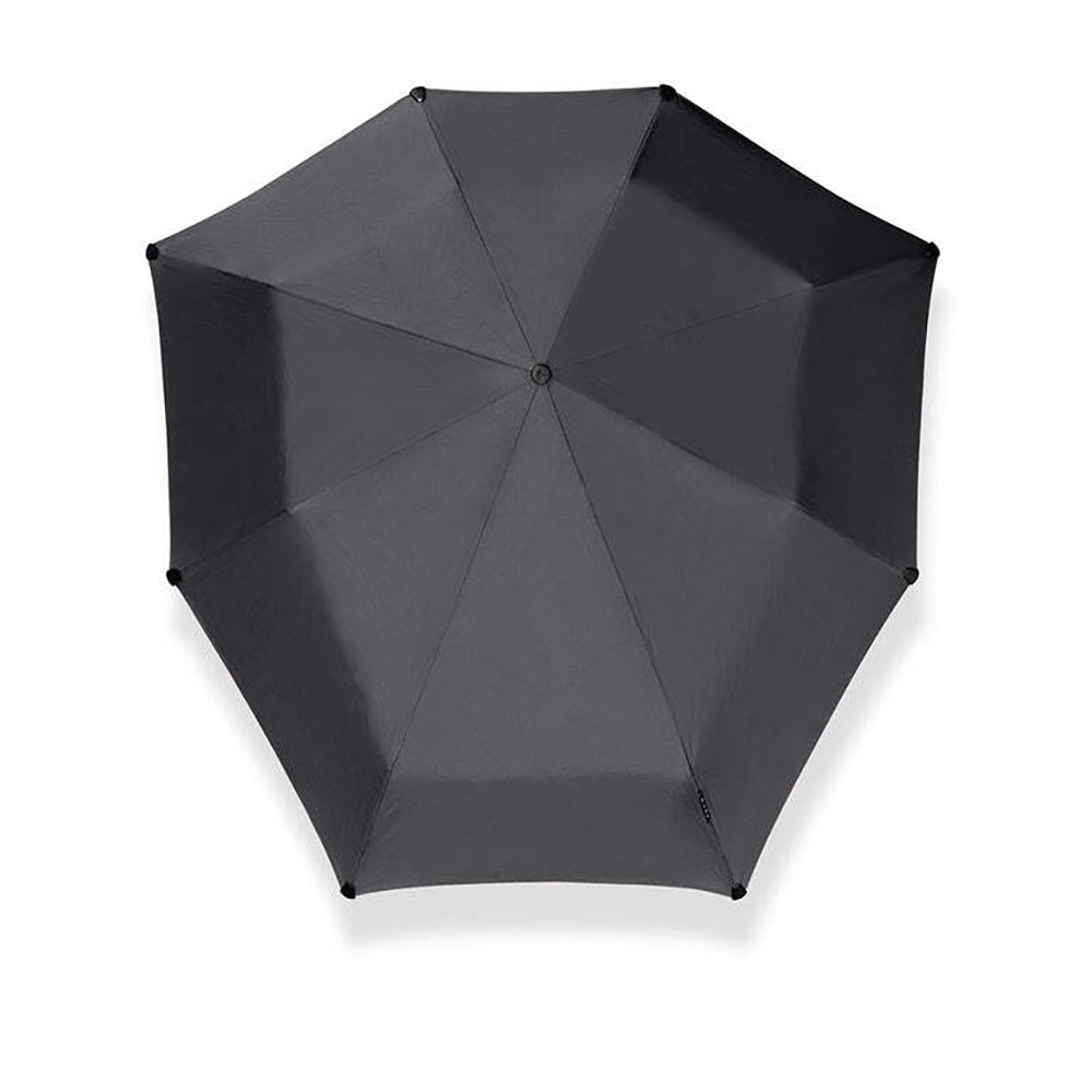 Senz 91cm Foldable Storm Umbrella Sun Shade Mini Pure Black