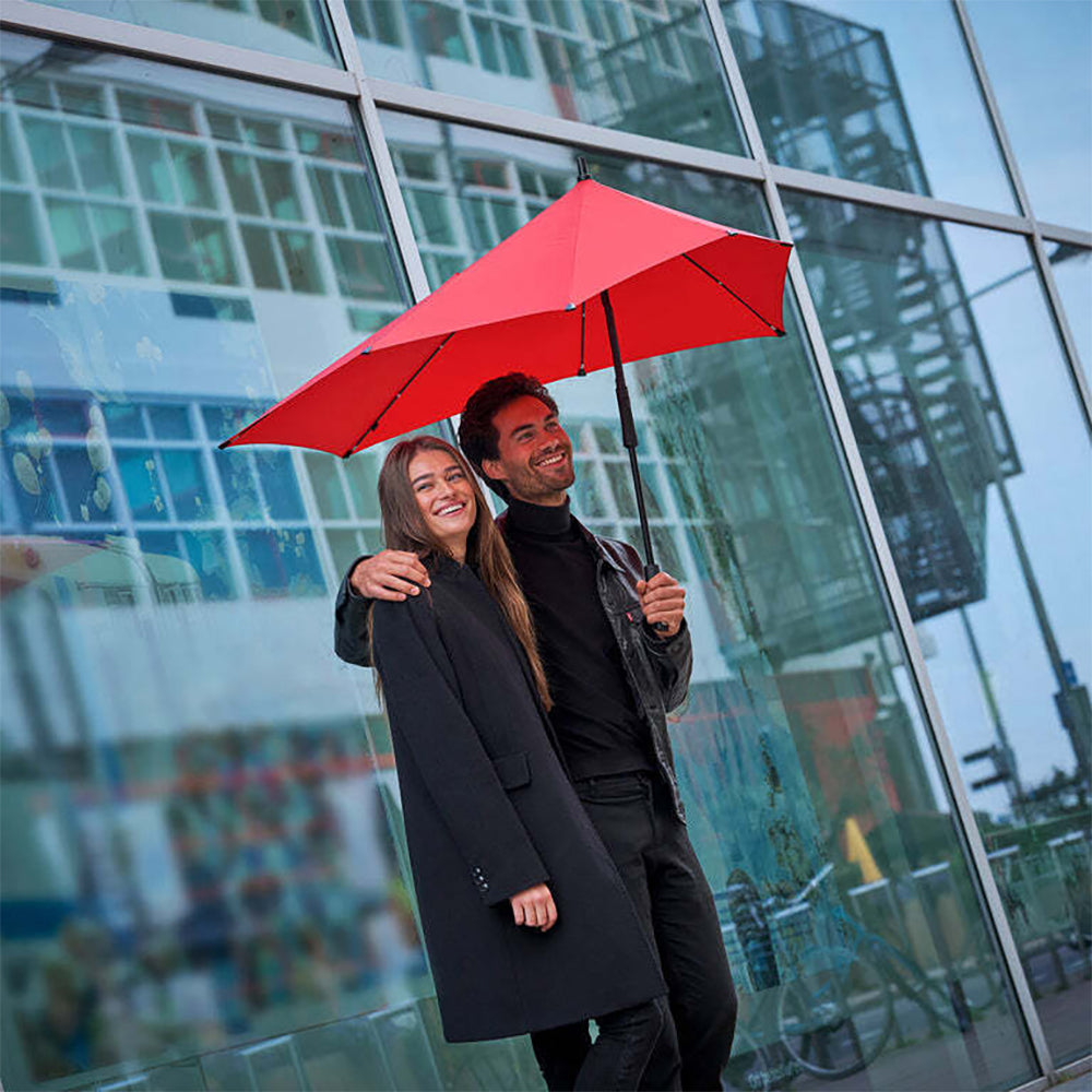 Senz 110cm XXL Stick Storm Umbrella Sun Shade Passion Red