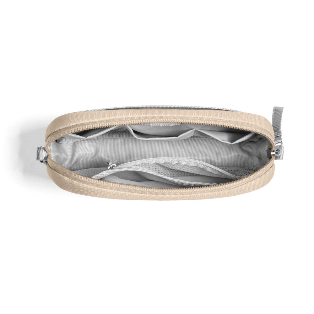 Tomtoc Dual Compartment Light Electronic Accessory Pouch 1L - Sand