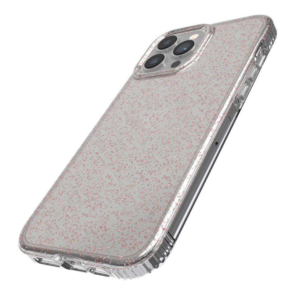 Tech21 Evo Sparkle Phone Case For Apple iPhone 13 Pro - Rose Gold