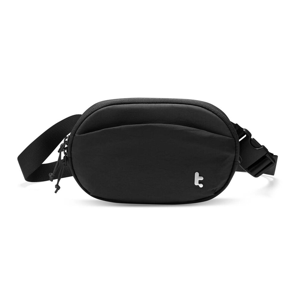 Tomtoc Nylon Fabric Sling Bean Belt Bag 1.5L - Black