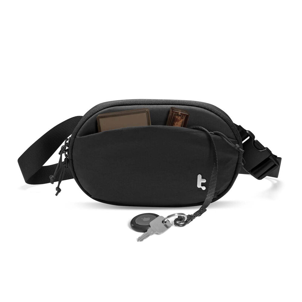 Tomtoc Nylon Fabric Sling Bean Belt Bag 1.5L - Black