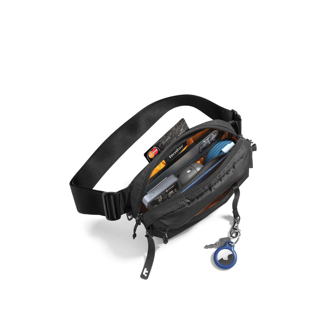 Tomtoc Aviator Chest/Sling Bag Water-Resistant 1.5L - Black