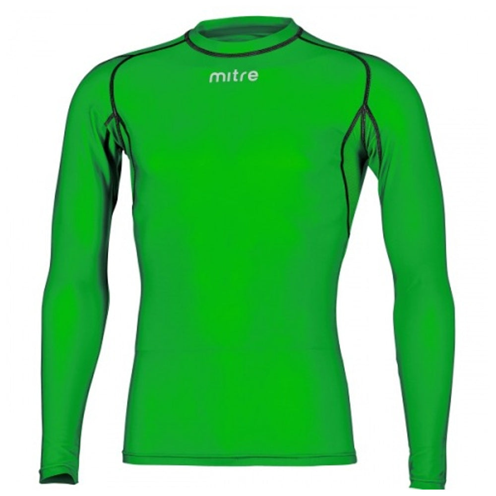 Mitre Neutron Compression LS Top Size MY (Aged 8-10) Emerald