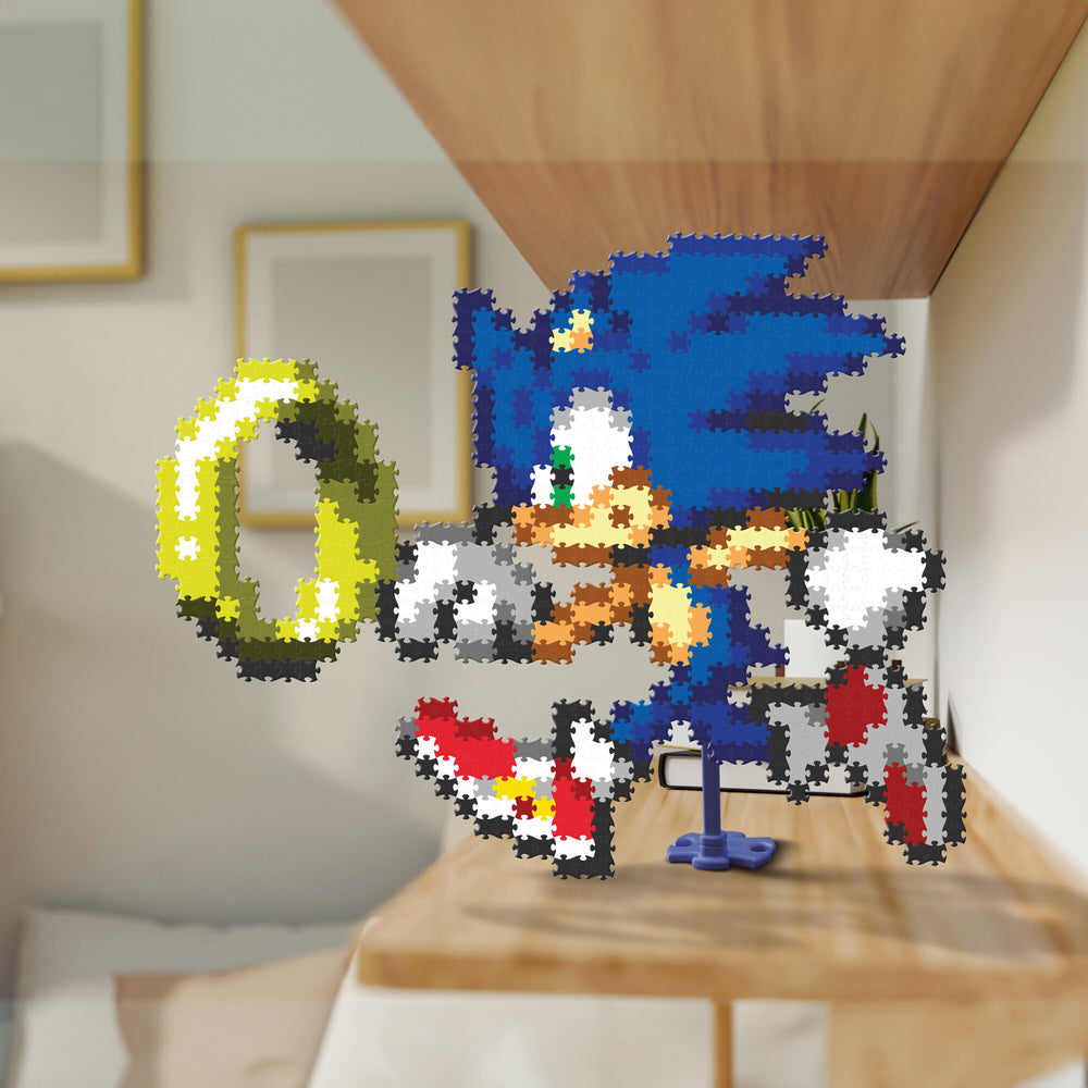750pc Jixelz Remix Sonic the Hedgehog + Ring Jigsaw Puzzle Set 8y+