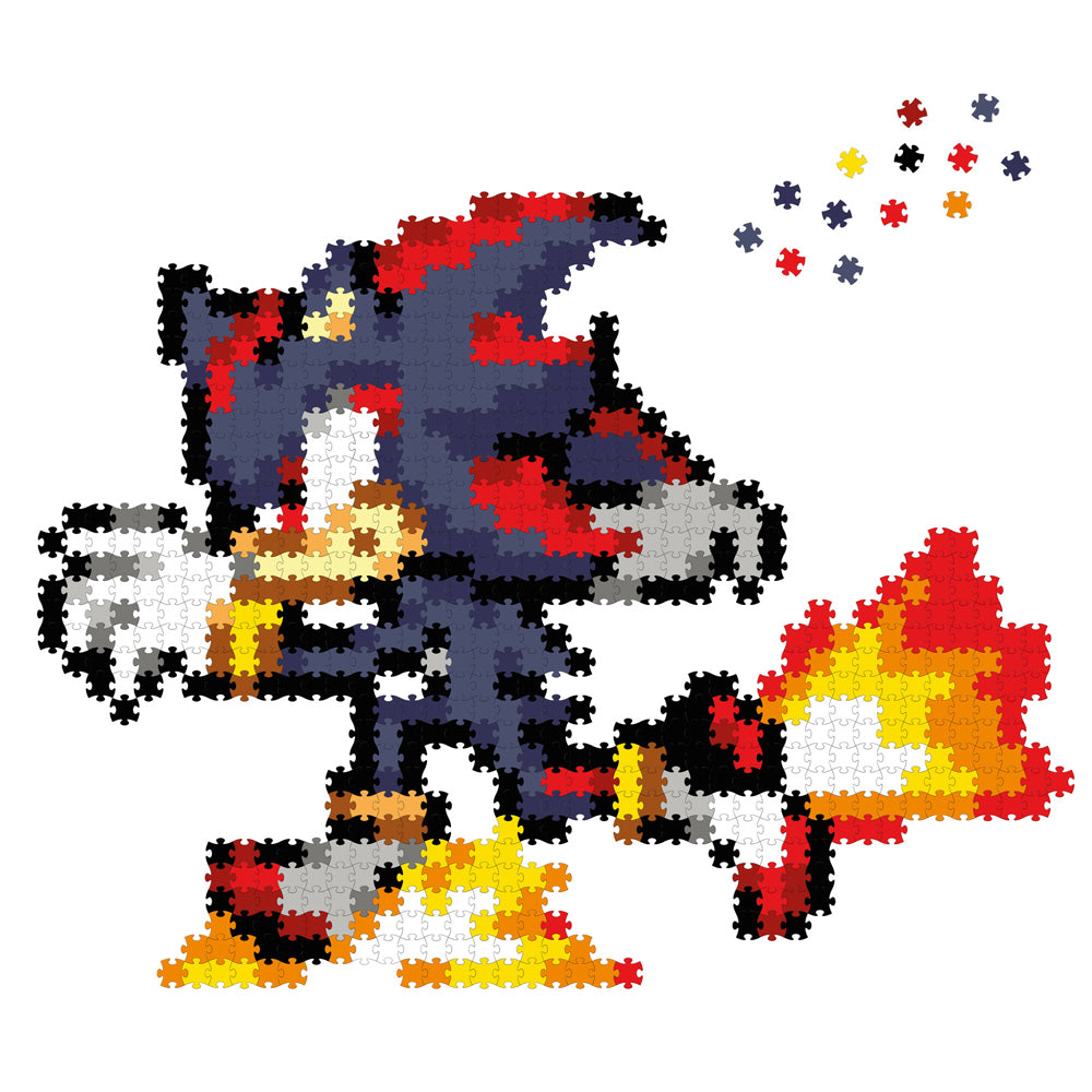 750pc Jixelz Remix Sonic the Hedgehog Running Shadow Puzzle Set 8y+