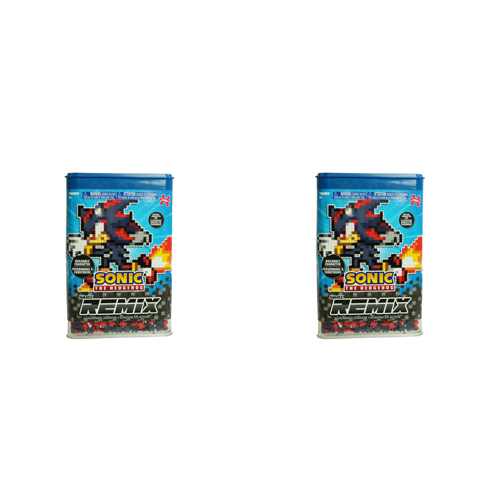 2PK 750pc Jixelz Remix Sonic the Hedgehog Running Shadow Puzzle Set 8y+