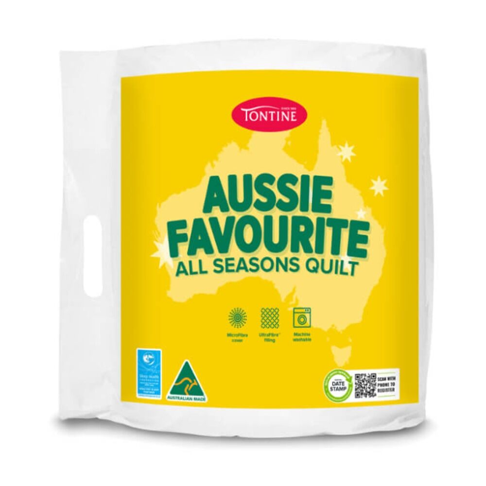 Tontine Aussie Favourite All Seasons Single Bed Quilt 140x210cm