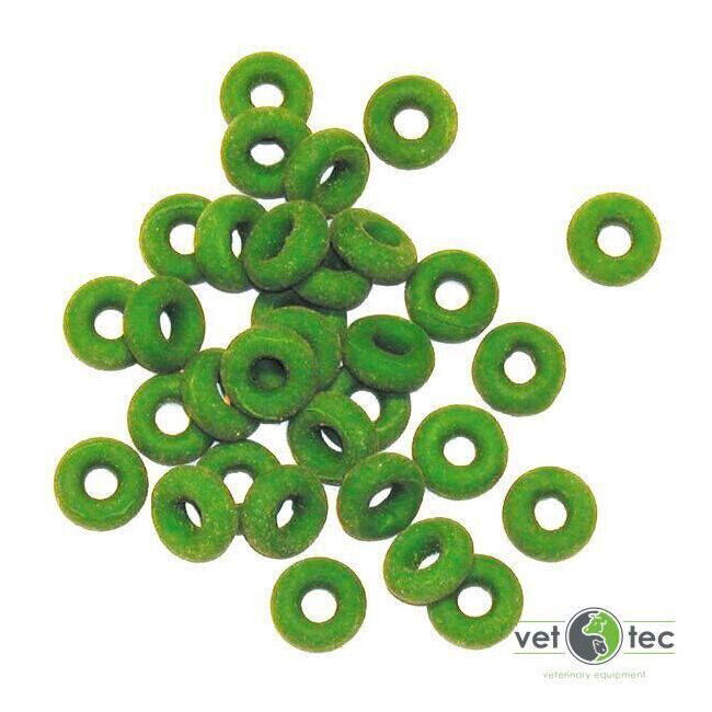 3x 100pc Vet-Tec Rubber Rings With Castration Applicators Green