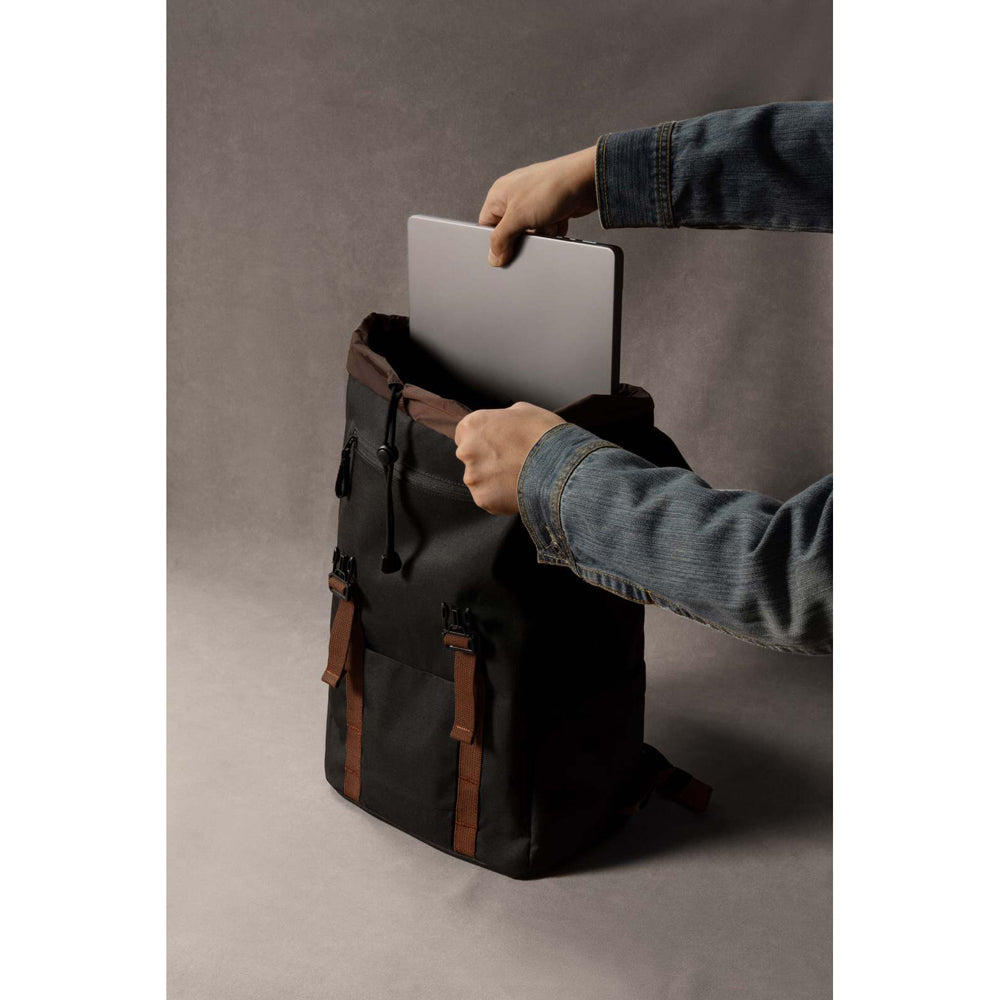 Tomtoc VintPack Padded Laptop Backpack 15.6in - Black