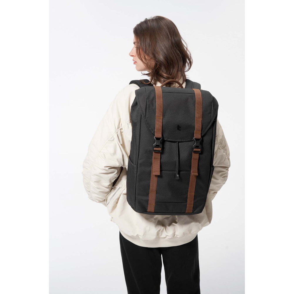 Tomtoc VintPack Padded Laptop Backpack 15.6in - Black