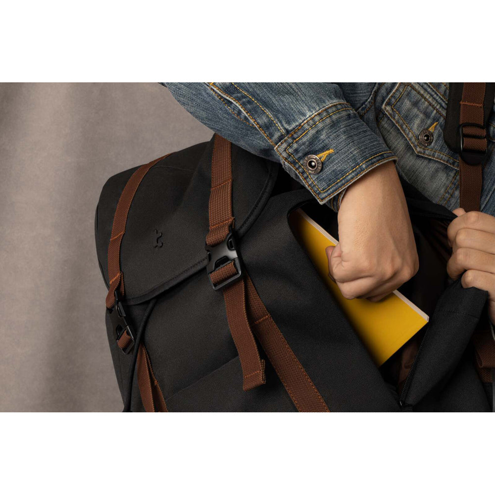 Tomtoc VintPack Padded Laptop Backpack 15.6in - Black
