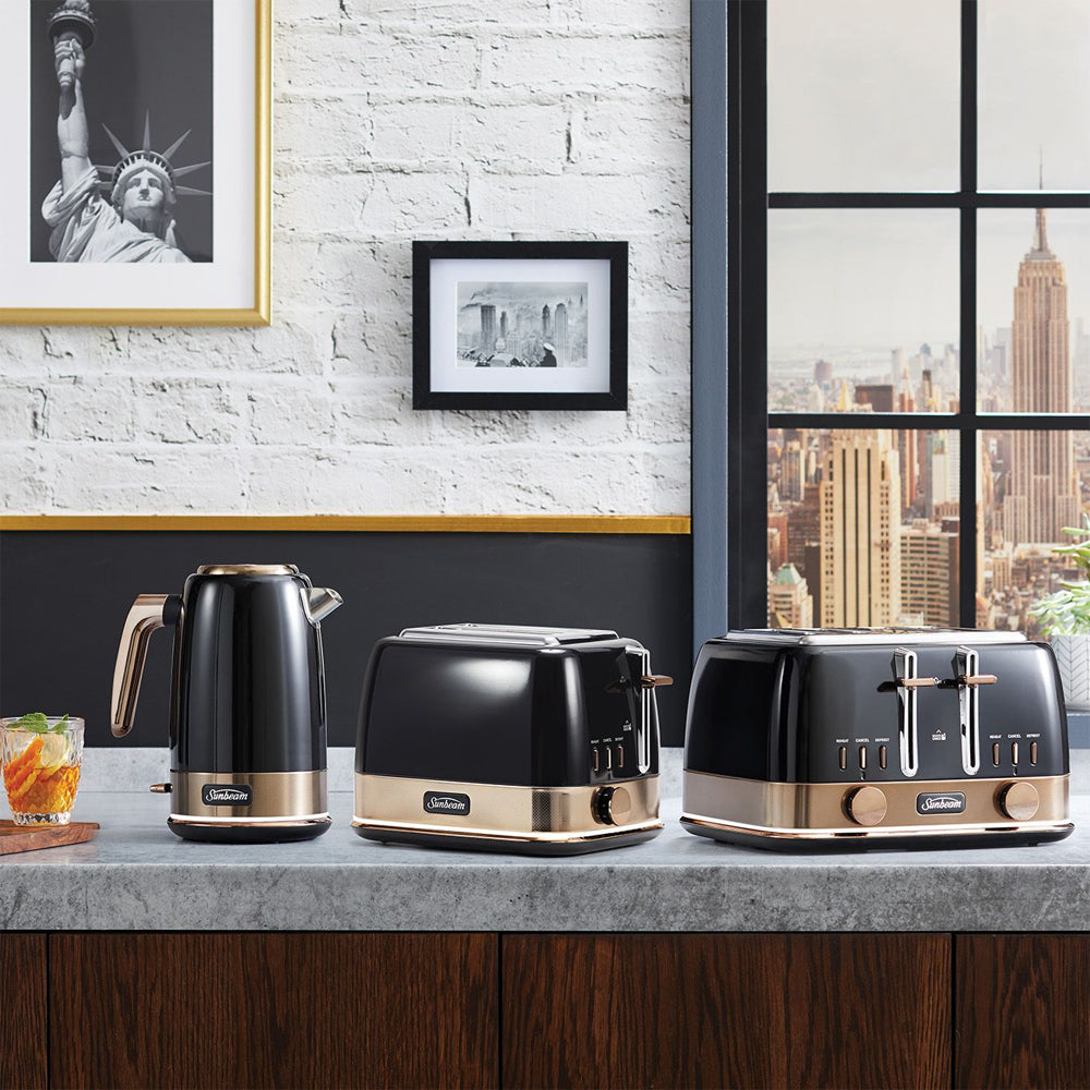 Sunbeam New York Collection 925W 2-Slice Toaster Black/Bronze