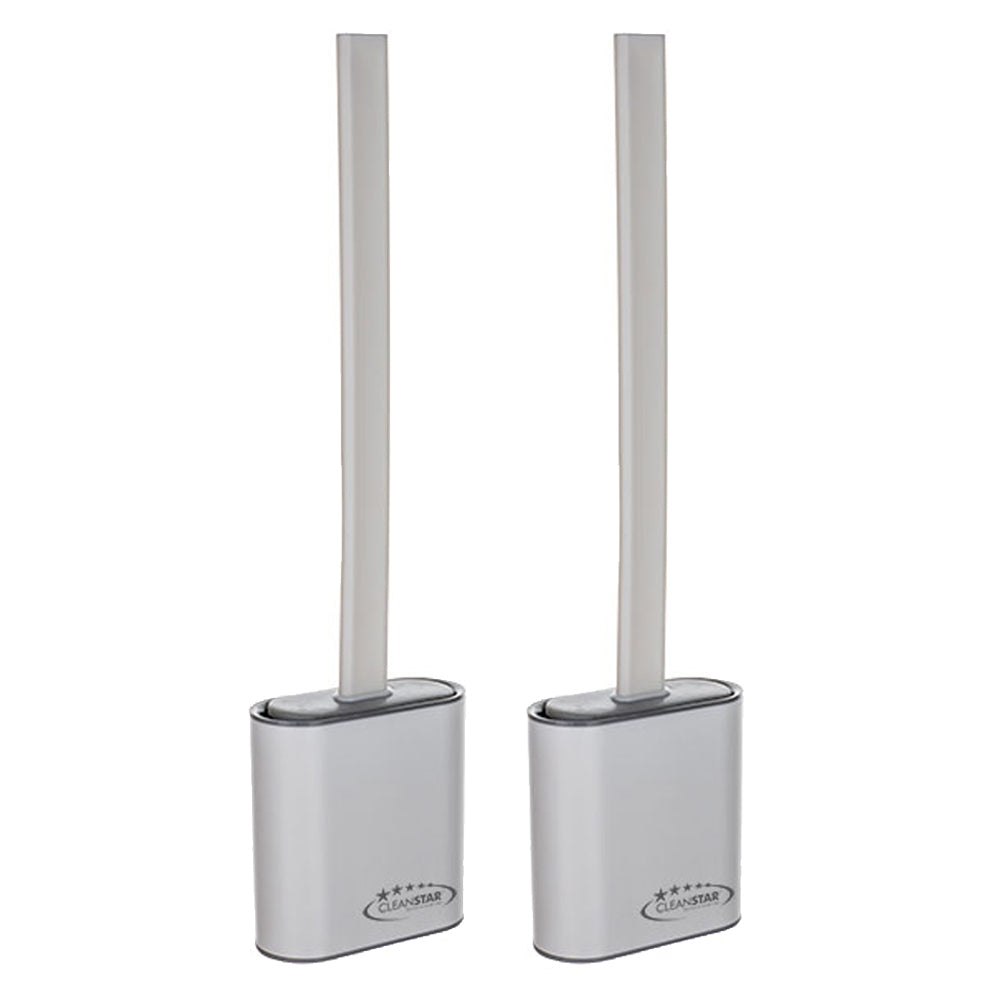 2PK Cleanstar Silicone Multi-Purpose Toilet Brush Set