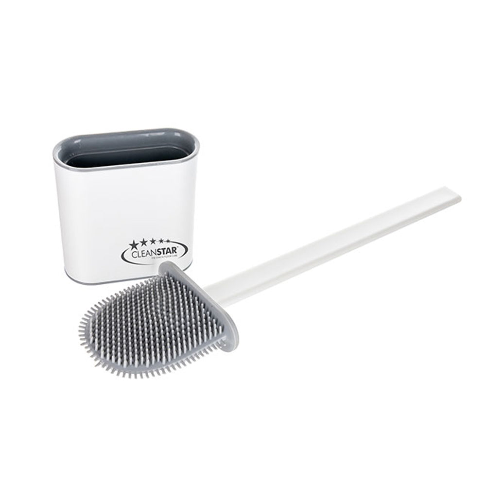 Cleanstar Silicone Multi-Purpose Toilet Brush Set