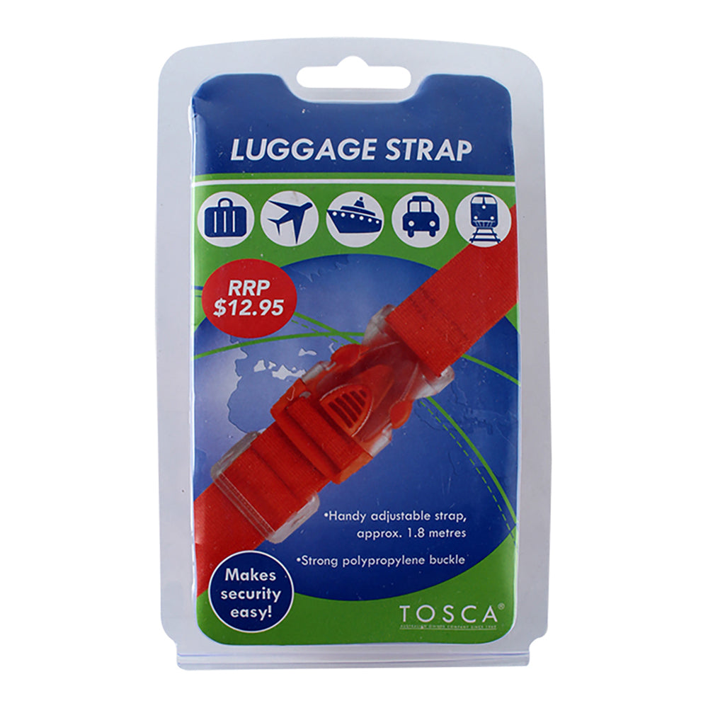 2PK Tosca 1.8m Adjustable Luggage Security Strap - Orange