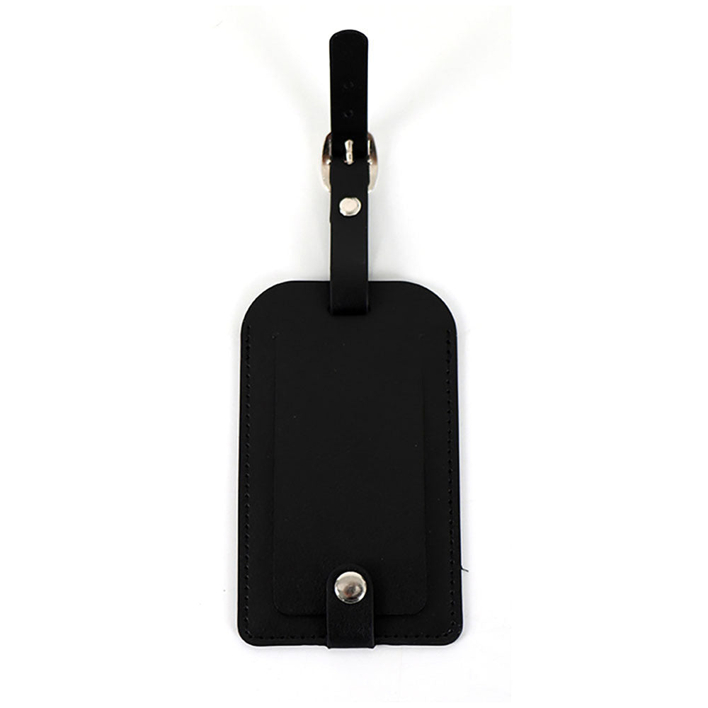 2PK Tosca PU Luggage Bag Suitcase Name/Address Tag - Black