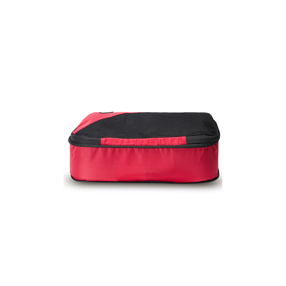 2PK 2pc Compression Cube Men Travel Luggage Organisers - Red