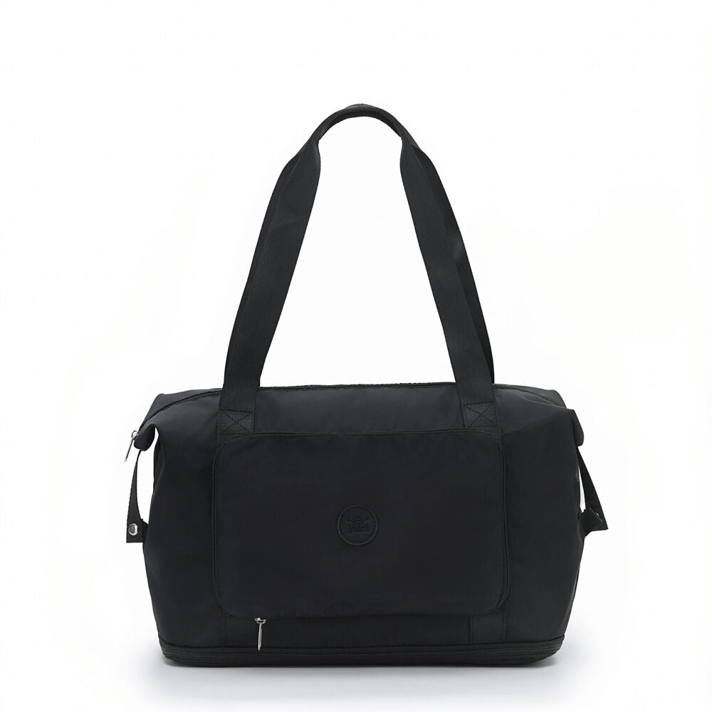 Tosca Foldable & Expandable Holiday/Travel Tote Bag Black