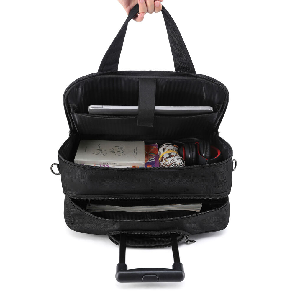 Tosca Travelling Business Trolley Case w/ Laptop Compartment 42x20x32cm Black